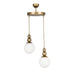 Ceiling Lamp ESTETICO E27 Gold 25x25x80cm