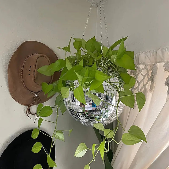 Disco Ball Flower Pot For Indoor Plants